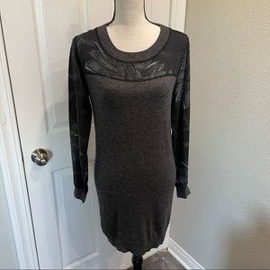 New! Allsaints Pana Mix Jumper Cashmere Angora Sweater Dress 6